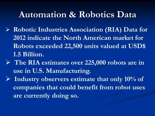 Plant Automation and New Challenges for 3-A Design (PDF)