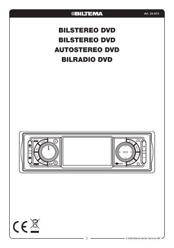 Bilstereo DVD Bilstereo DVD Autostereo DVD BilrADio DVD - Biltema