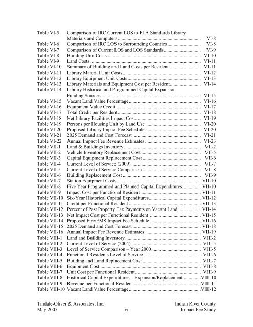 Indian River County Impact Fee Study Final Report - irccdd.com