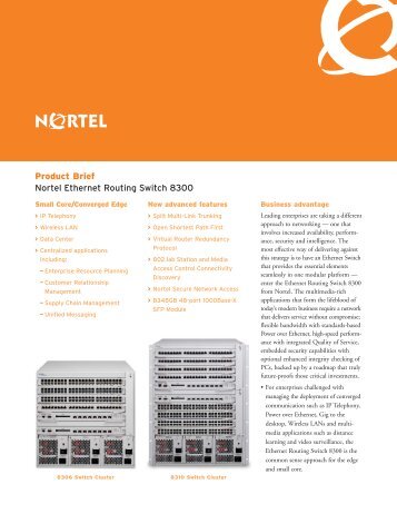 Nortel Ethernet Routing Switch 8300