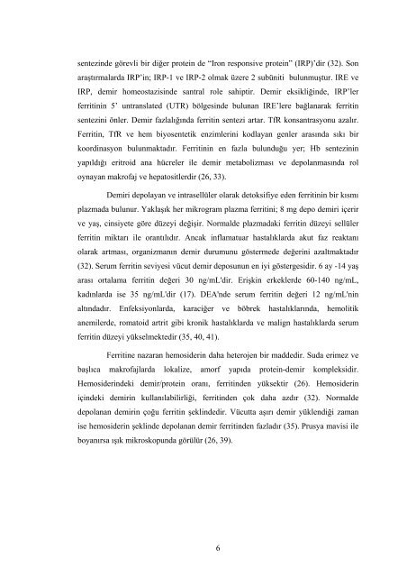 pediatrik yaÅ grubu Ã§eÅitli anemik hastalÄ±klarÄ±n ayÄ±rÄ±cÄ± tanÄ±sÄ±nda ...