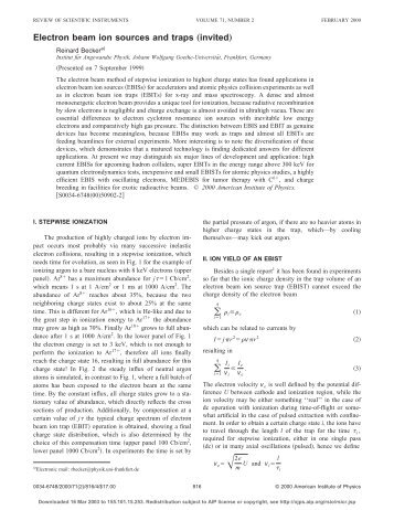 Electron Beam Ion Sources And Traps (invited)