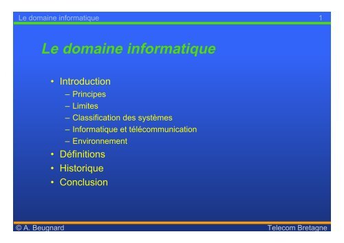 Le Domaine Informatique Service Dechange De Donnees De L - 