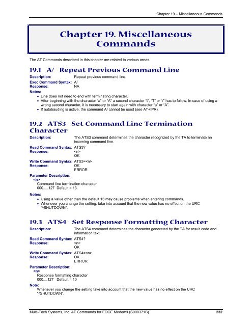 AT Command Reference Guide for EDGE Wireless ... - wless.ru