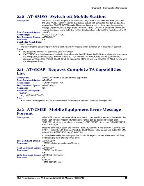 AT Command Reference Guide for EDGE Wireless ... - wless.ru