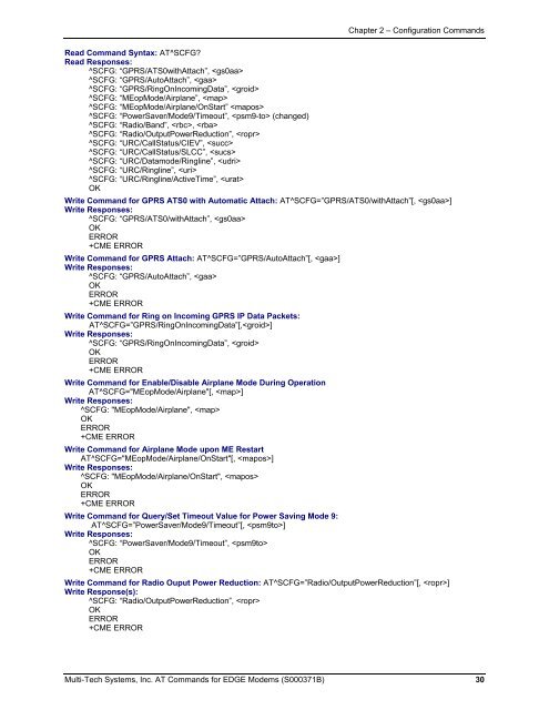 AT Command Reference Guide for EDGE Wireless ... - wless.ru