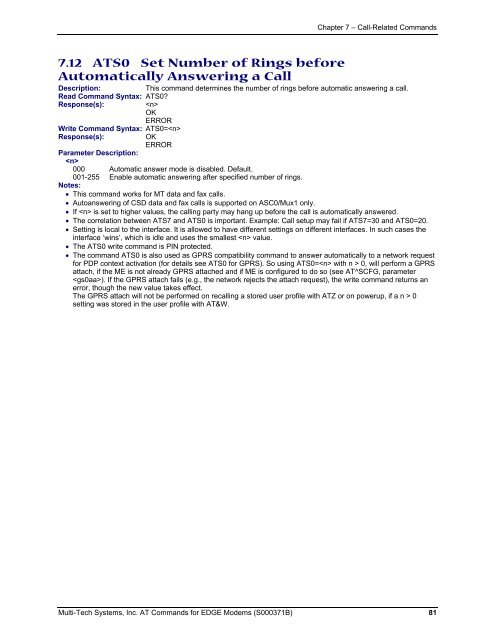 AT Command Reference Guide for EDGE Wireless ... - wless.ru