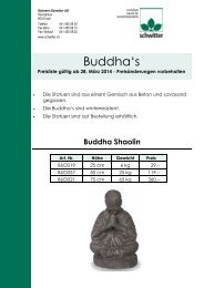 Buddha's - GÃ¤rtnerei Schwitter AG