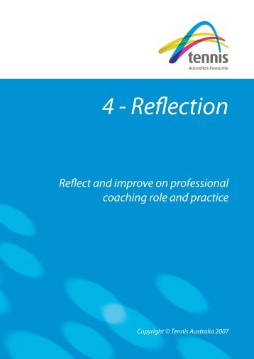 4 - Reflection - Tennis Australia