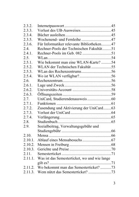 Orientierungshilfe für StudienanfängerInnen - Technische Fakultät ...