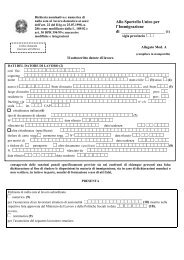 Richiesta nominativa e numerica di nulla osta al - Stranieri in Italia