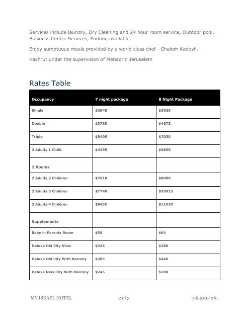 My Israel Hotel Pesach 2013 Deals Leonardo Plaza Jerusalem ...