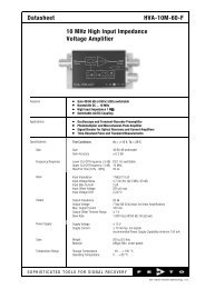 Datasheet HVA-10M-60-F 10 MHz High Input Impedance Voltage ...