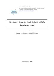 Installation guide - Regulatory Sequence Analysis Tools - UniversitÃ© ...