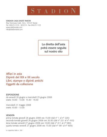 Affari in asta Dipinti del XIX e XX secolo Libri, stampe e dipinti ...