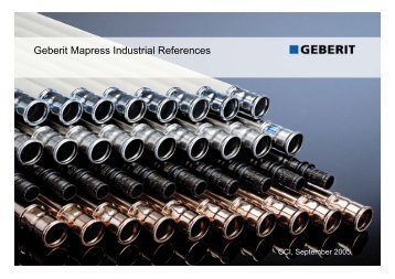 Geberit Mapress Industrial References - Pacific Pipe  and Pump, LLC.