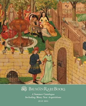 July 2013 Catalogue (PDF) - Bauman Rare Books