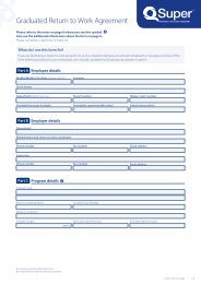 [PDF] Graduated return to work agreement - 12 Week - QSuper
