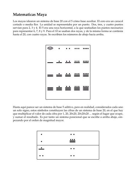 Matematicas Maya