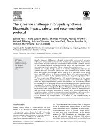 The ajmaline challenge in Brugada syndrome: Diagnostic impact ...