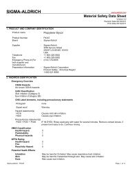 MSDS Propylene Glycol