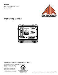 AQT-CO / COO2 Electronic Meters - Air Systems International