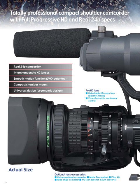 JVC Camera Brochure - Picture This Production Services