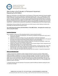 AMA Guides to the Evaluation of Permanent Impairment - American ...