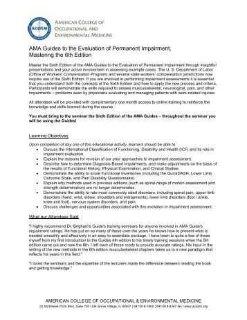 AMA Guides to the Evaluation of Permanent Impairment - American ...