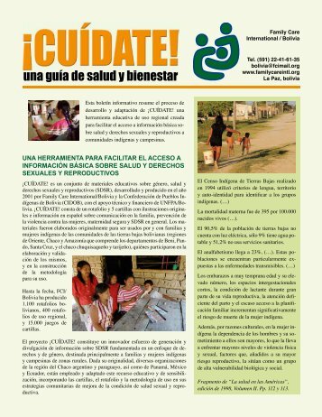una guía de salud y bienestar - Family Care International