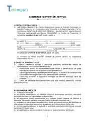 CONTRACT DE PRESTÄRI SERVICII - Tehimpuls