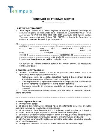 CONTRACT DE PRESTÄRI SERVICII - Tehimpuls