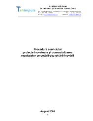 Procedura serviciului proiecte inovatoare Åi ... - Tehimpuls