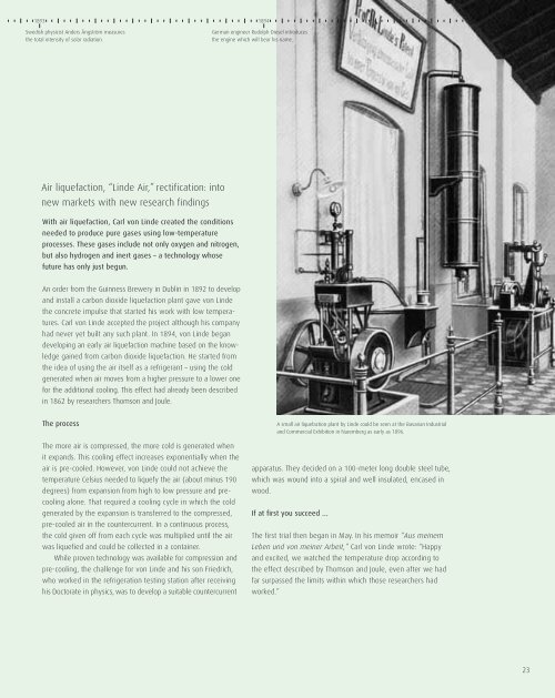 The complete history of the development of The - The Linde Group