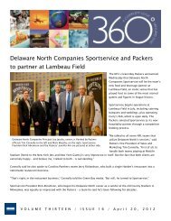 Delaware North Companies Sportservice and Packers to partner at ...