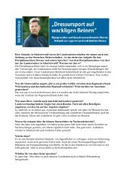 ungekürzte Fassung des Interviews mit Martin Schaudt - Reiterjournal