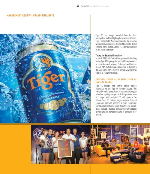 Full Version Guinness Anchor Berhad Annual Report 2009 - Gab