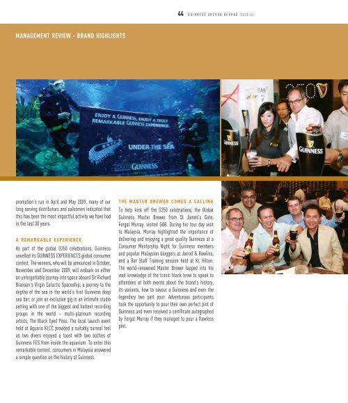 Full Version Guinness Anchor Berhad Annual Report 2009 - Gab