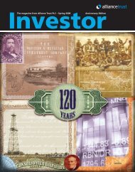 Investor Magazine Spring 2008 - Alliance Trust