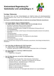 Referentenliste/Vorträge - Kreisverband Regensburg