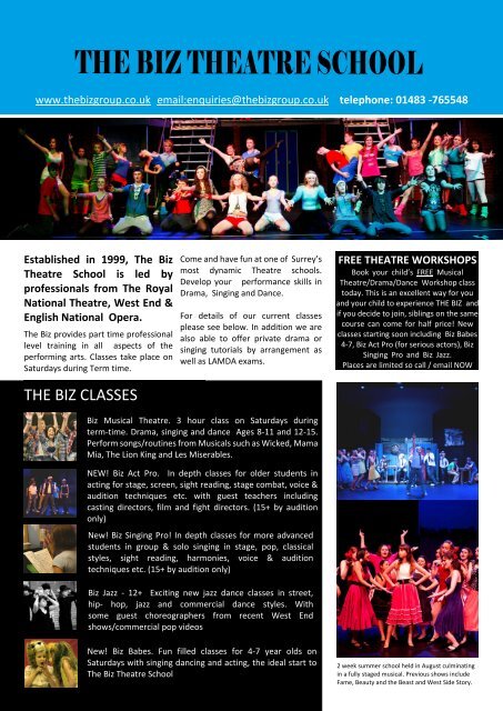 ABOUT US - Biz Theatre School, The