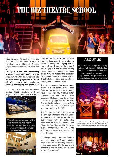 ABOUT US - Biz Theatre School, The