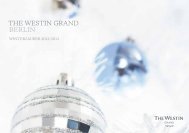 Broschüre Winterzauber | Seite 2 - The Westin Grand Berlin Hotel