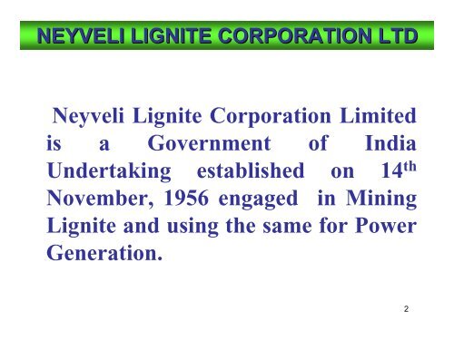 neyveli lignite corporation ltd neyveli lignite corporation ltd ...