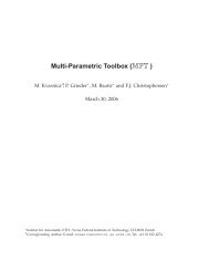 Multi-Parametric Toolbox (MPT )