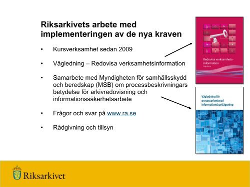 VarfÃ¶r verksamhetsbaserad arkivredovisning? - arkivmote