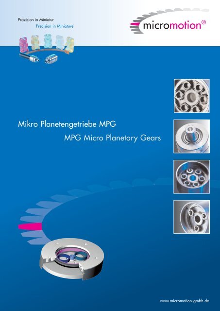 Mikro Planetengetriebe MPG MPG Micro Planetary Gears