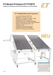 PV-Modul-PrÃ¼fstand ET-PVMTS - ET SolarPower GmbH