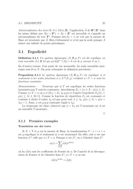 Systèmes Dynamiques Notes du cours de M2