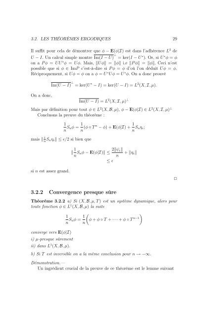 Systèmes Dynamiques Notes du cours de M2